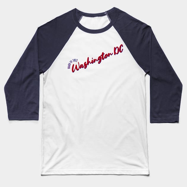 Washington DC in 1802 Baseball T-Shirt by LB35Y5